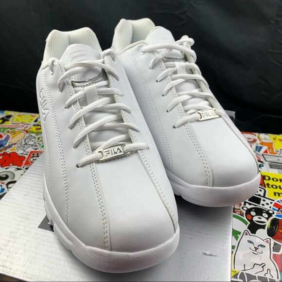 Fila Fulcrum All White Runners Size 10 Mens - Picture 6 of 11